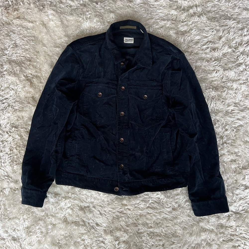 Todd Snyder XL corduroy dylan jacket in deep navy